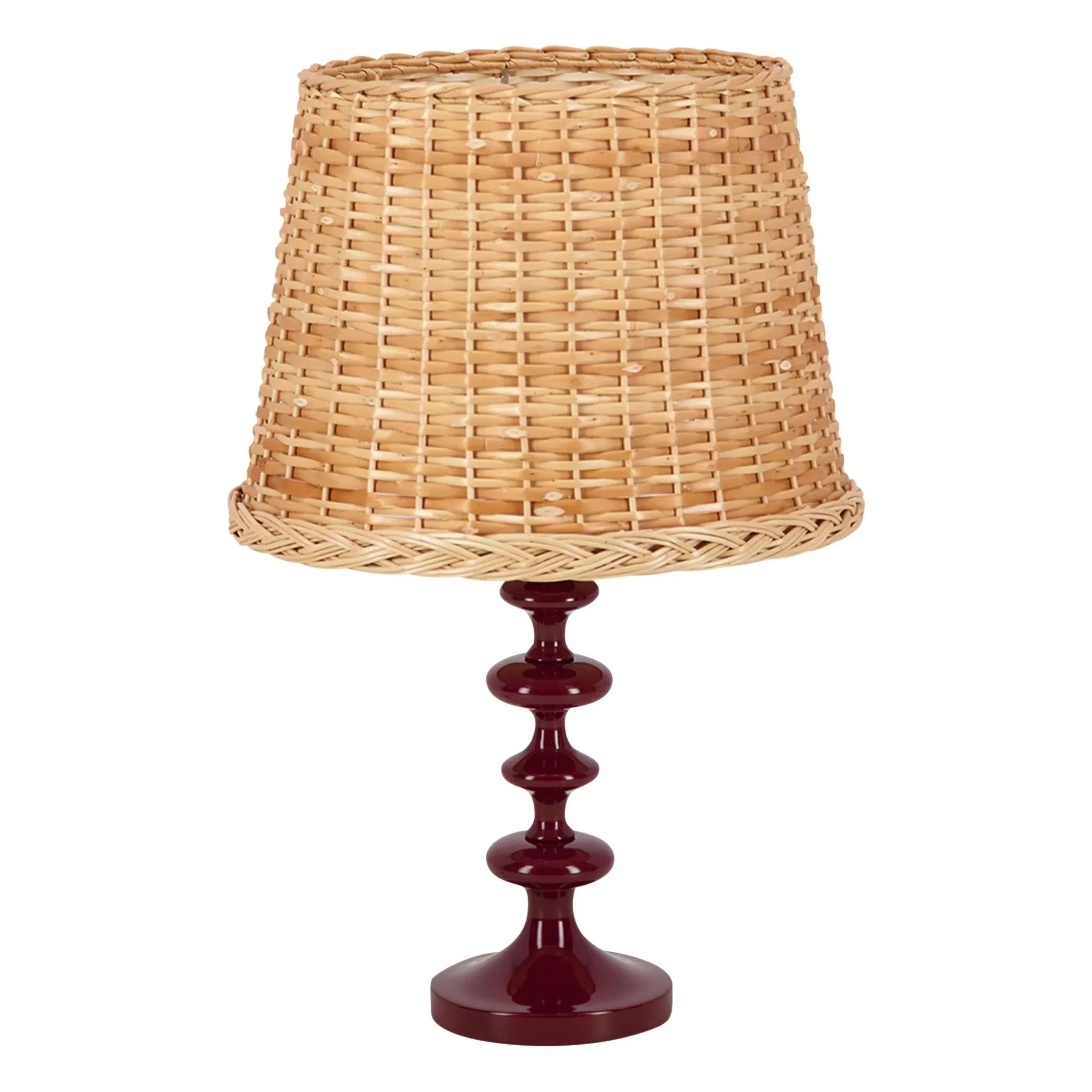 House of Capricorn - Freixo Wooden Lamp Base | Burgundy