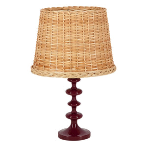 House of Capricorn - Freixo Wooden Lamp Base | Burgundy
