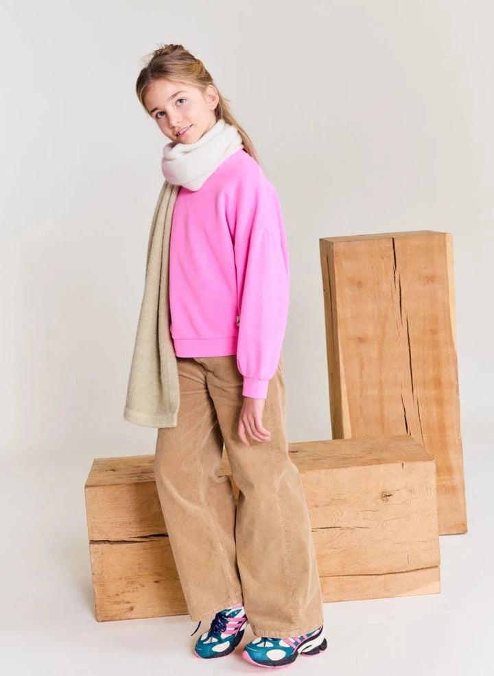AO76 - Violetta recycled cotton sweatshirt | Fluorescent pink
