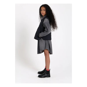 Finger in the nose - Tara Piped Sleeveless Jacket | Black