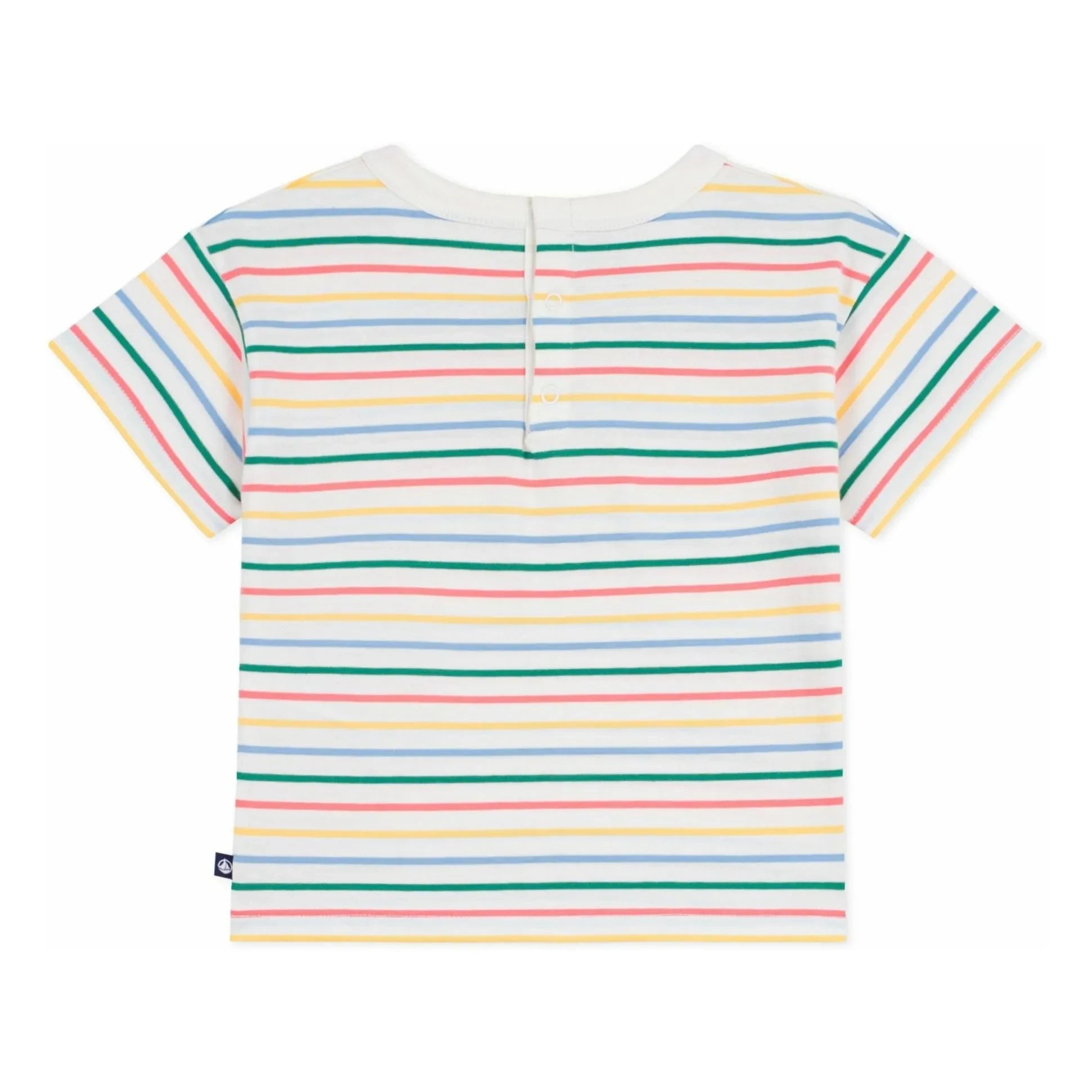 Petit Bateau - Striped Ice T-Shirt | White