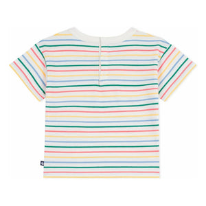 Petit Bateau - Striped Ice T-Shirt | White