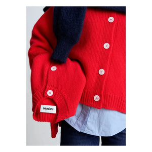 Surprise Paris - Emma Merino Wool and Cashmere Cardigan | Red
