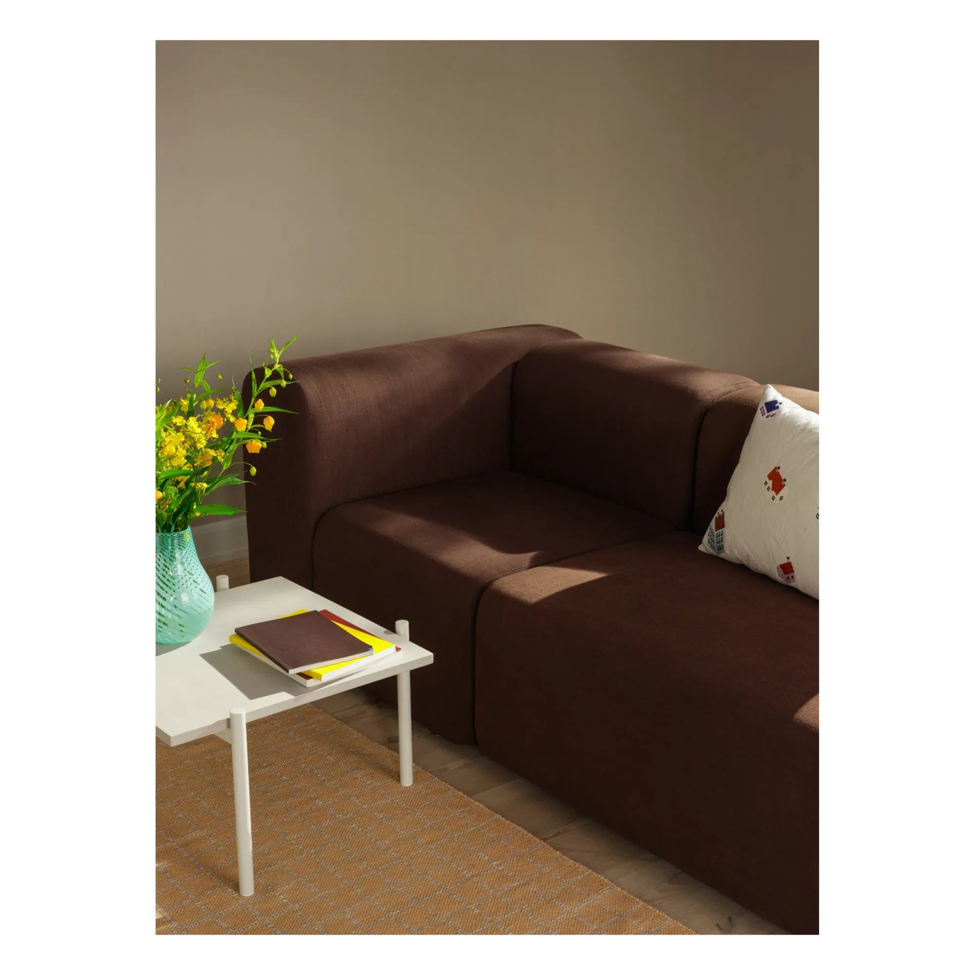 Broste Copenhagen - Lagoon 3-Seater Sofa | Chocolate