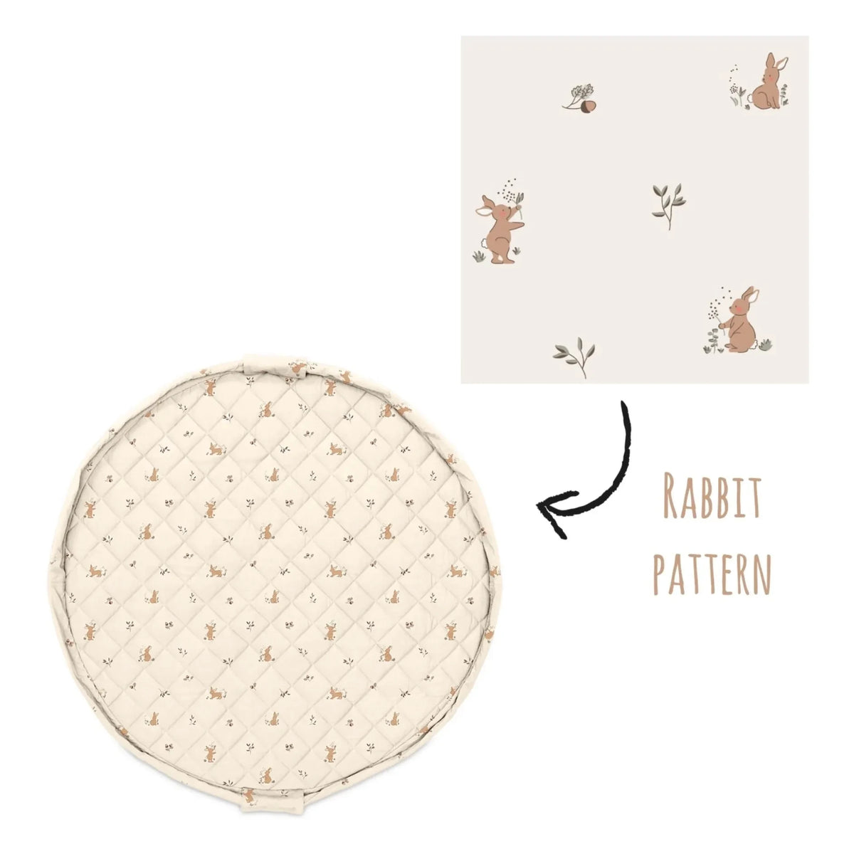 Play and Go - Noomad Bag / Play Mat - Bunnies | Nude