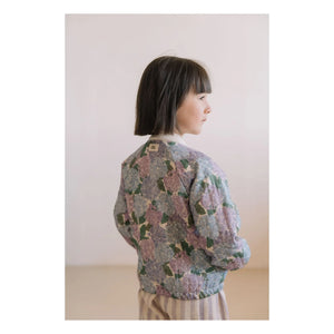 Studio Bohème - Léon Flowers Organik Pamuk Bomber Mont | Lila