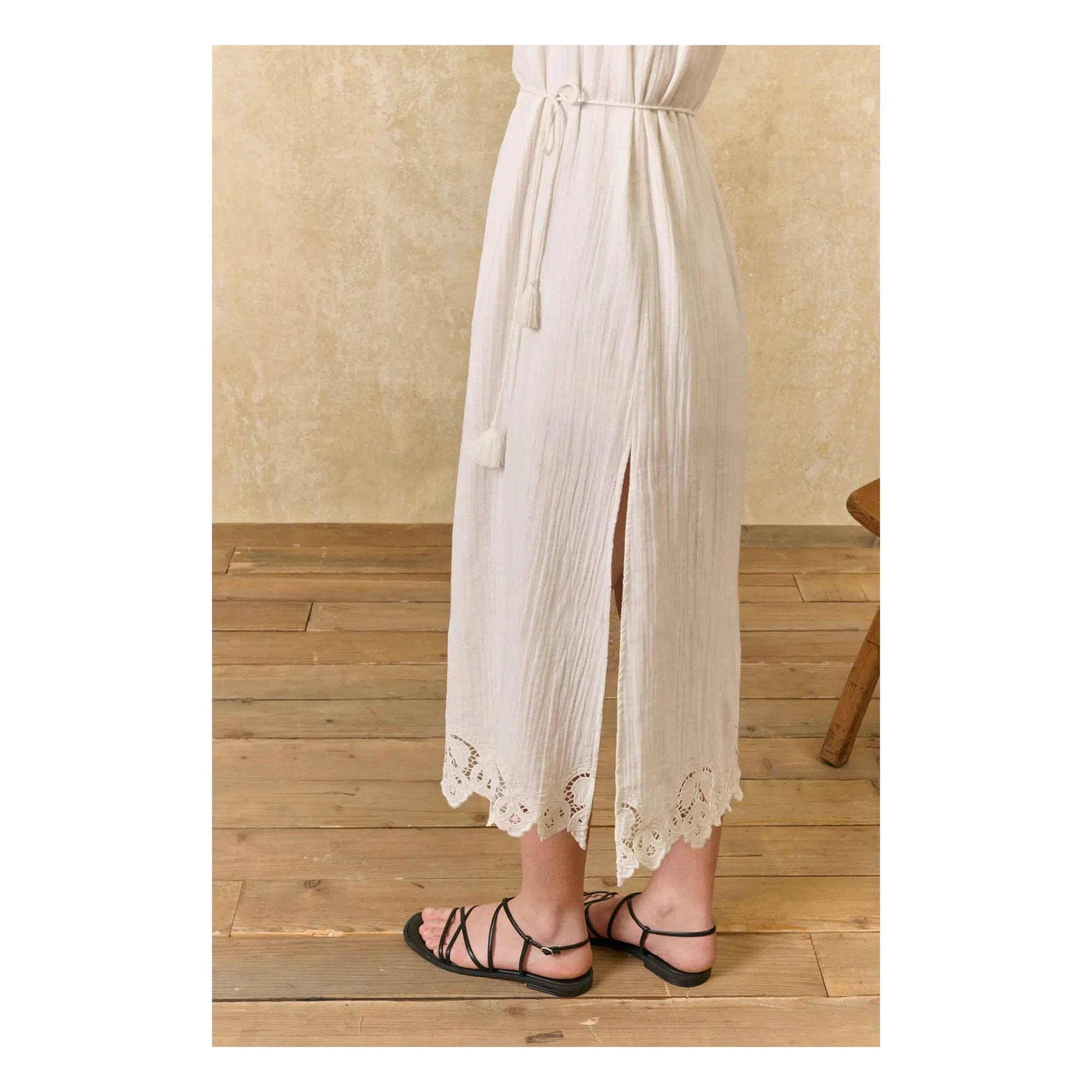 Louise Misha - Madera Organic Cotton Dress | Ecru