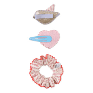 Gingersnaps - Laurel Hair Clips and Scrunchie Set | Pink