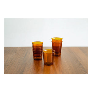 Kinto - Cast Glass Wall Mug - 250 ml | Amber