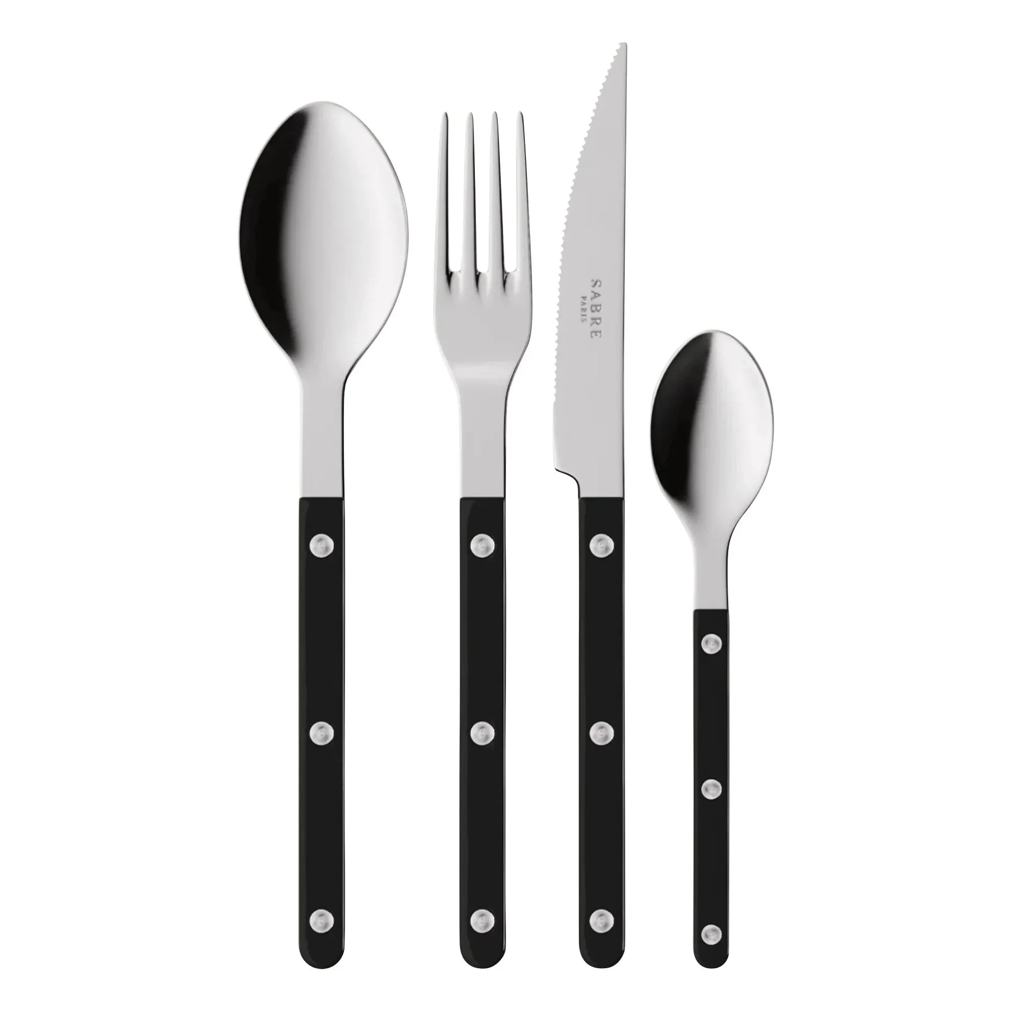 Sabre - 24-Piece Cutlery Set | Black
