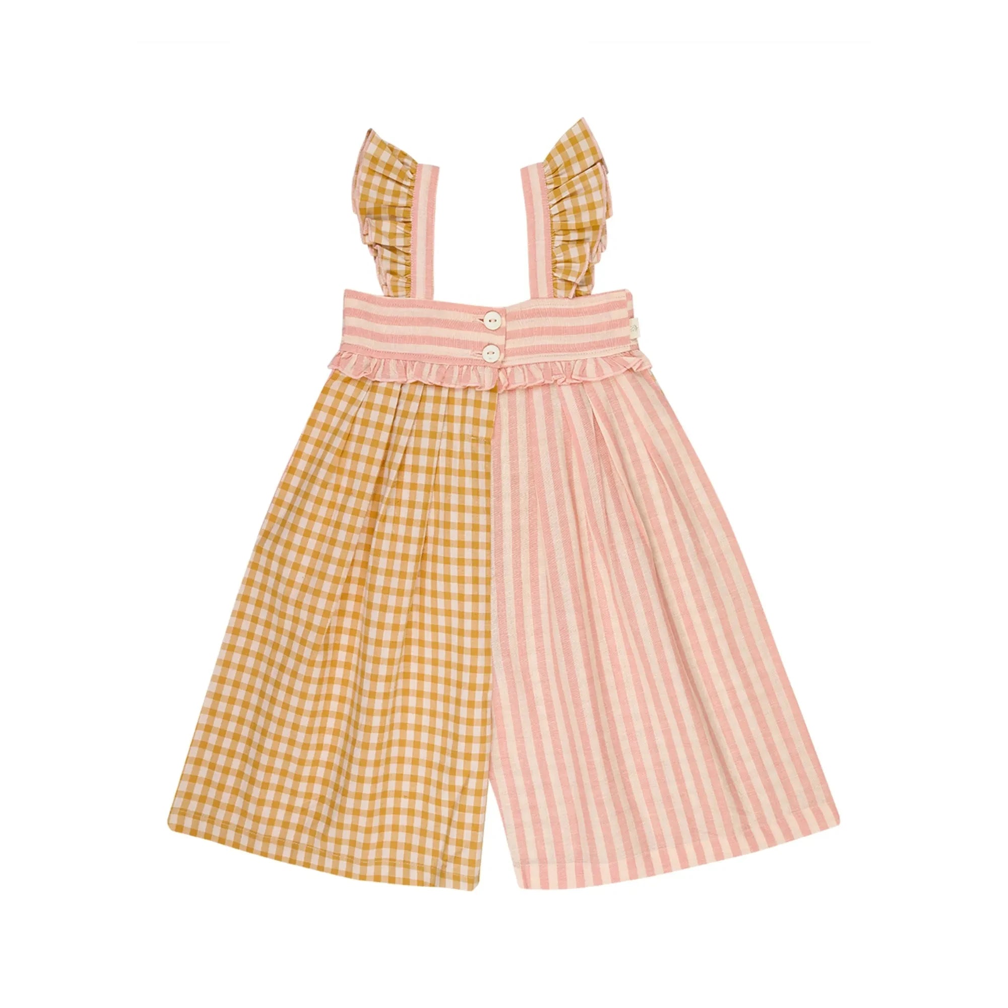 Lilinoa - Romy Patchwork Jumpsuit | Powder Pink