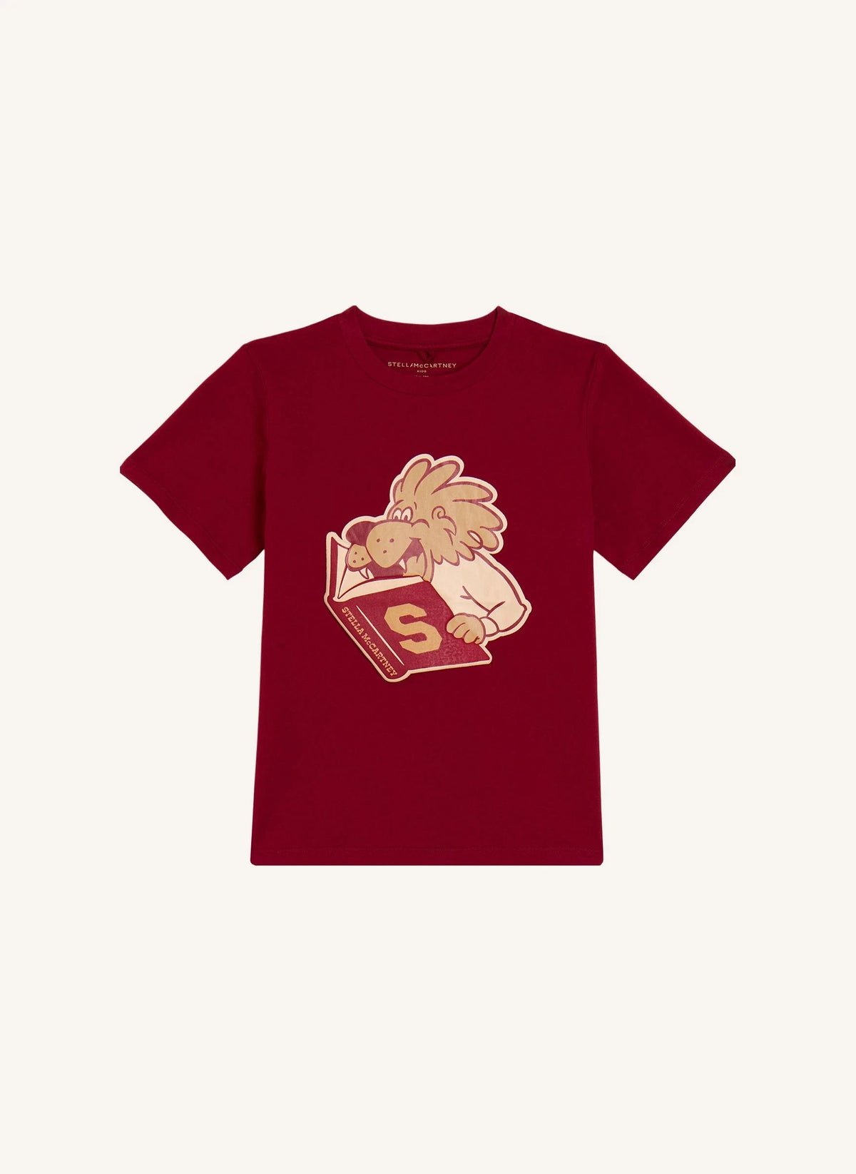 Stella McCartney Kids - College T-shirt S Organik pamuk | Koyu kırmızı