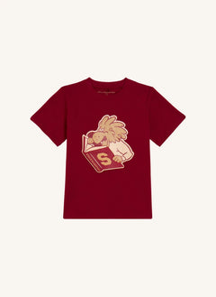 Stella McCartney Kids - College T-shirt S Organik pamuk | Koyu kırmızı
