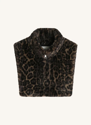 Apparis - Jamie Leopard Apron Recycled Fibers | Brown
