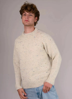 Origin Knitwear - Raglan Thick Wool Sweater | Ecru
