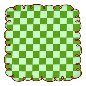 Bitossi - Dama Verde Checked Napkins - Set of 2 | Green