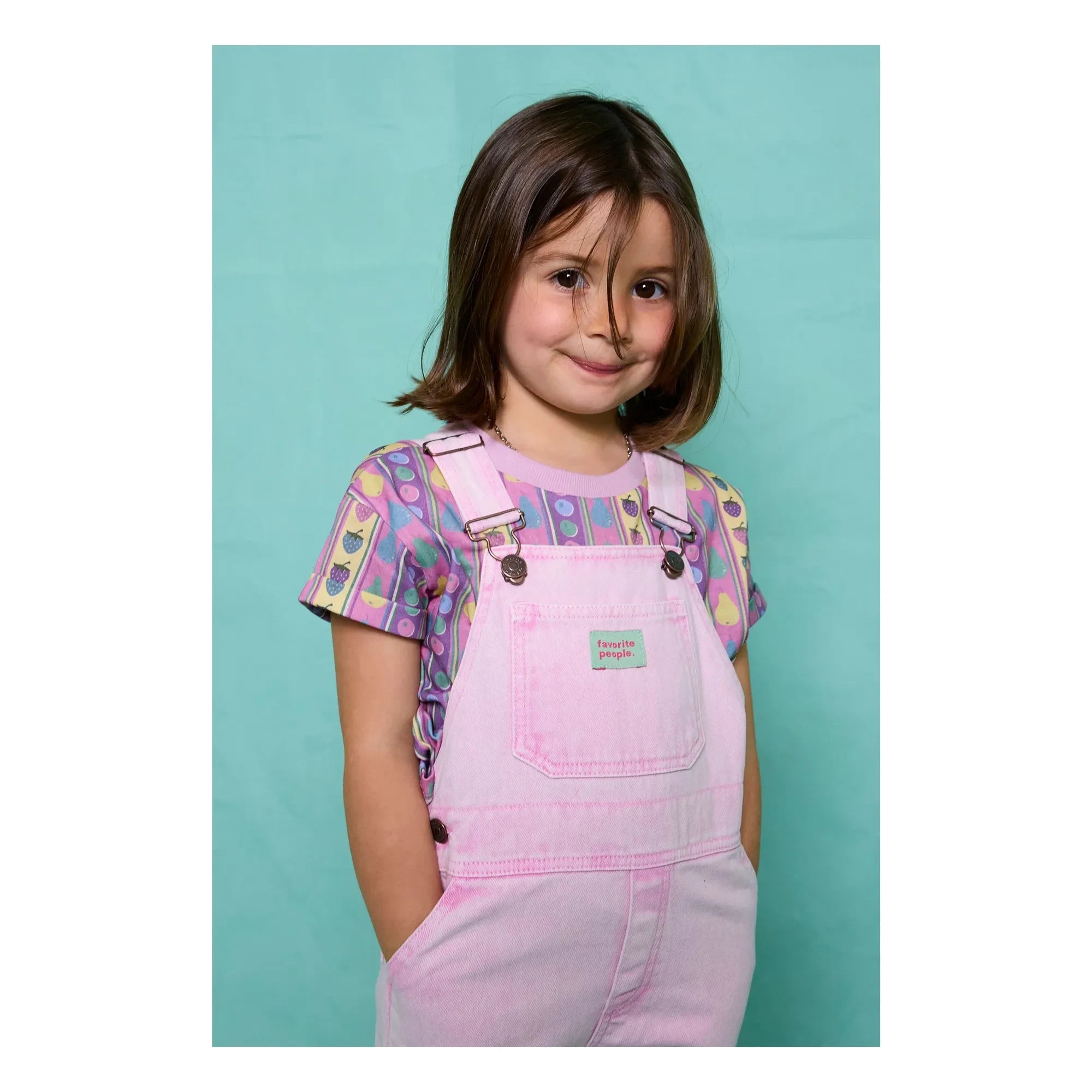 Favorite People - Plain Overalls | Pink