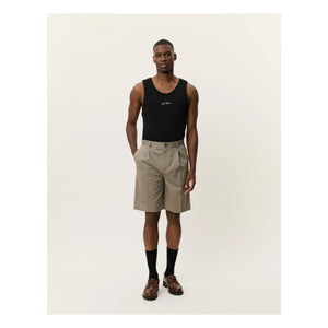 Les Deux - Pleated Reece Shorts | Green