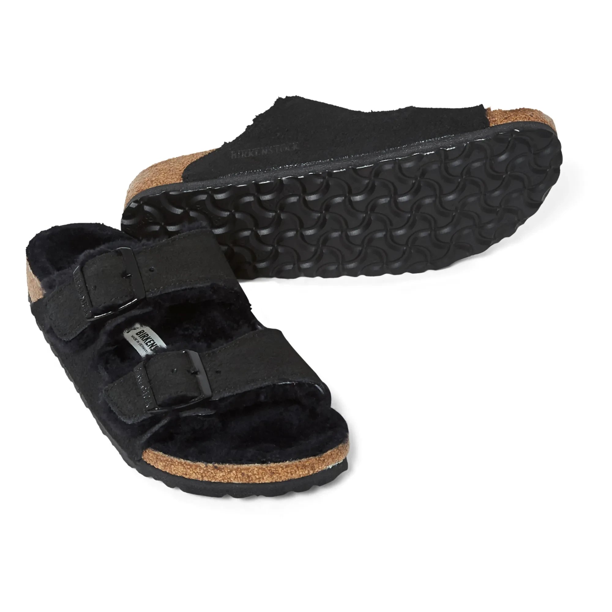 BIRKENSTOCK - Arizona Shearling Sandal - Adult Collection | Black