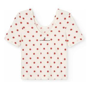 The Animals Observatory - Crayfish Stars Organic Cotton T-Shirt | White