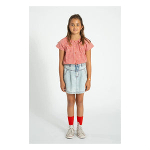 Piupiuchick - Washed Blue Denim Skirt