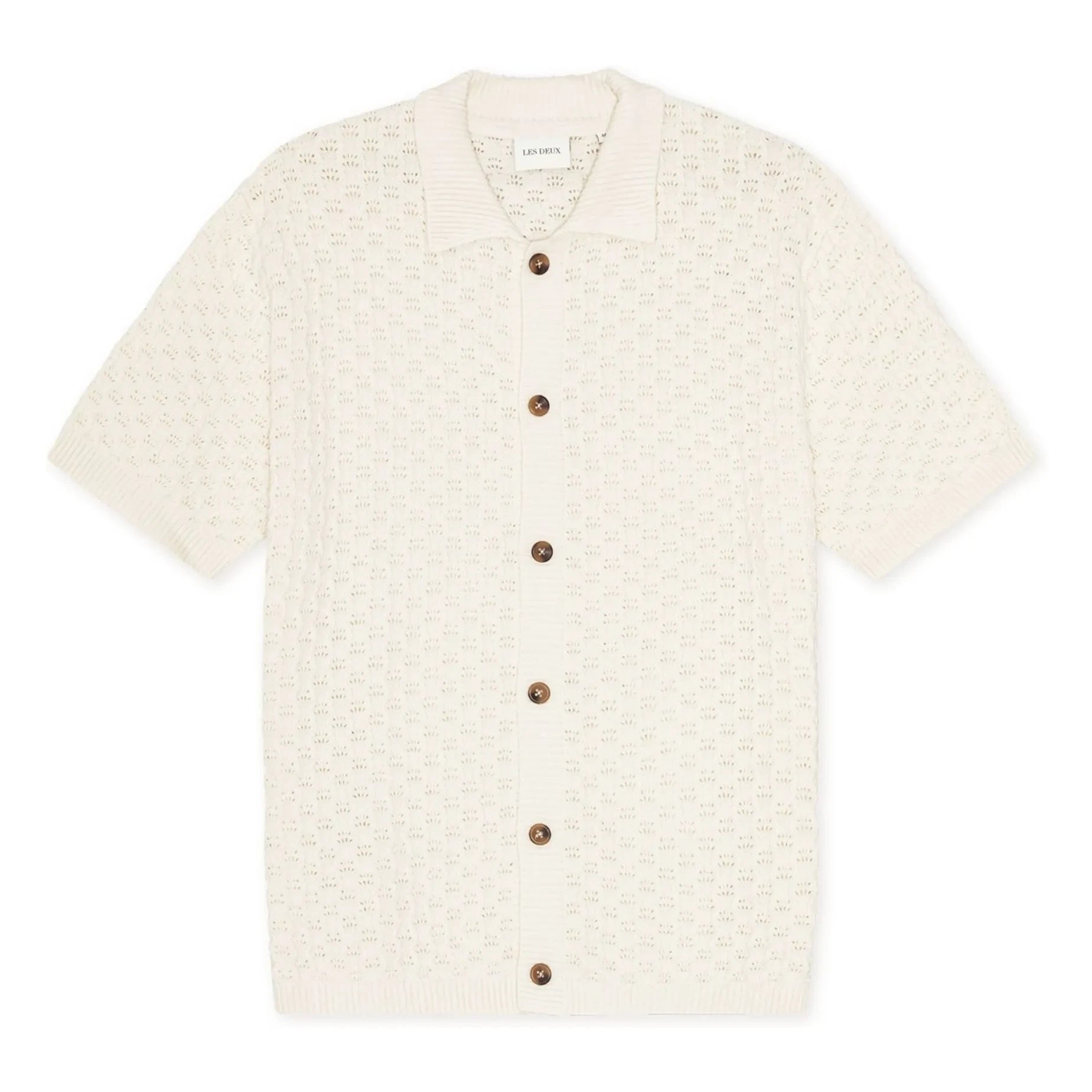 Les Deux - Gespertus Organic Cotton Short Sleeve Shirt | White