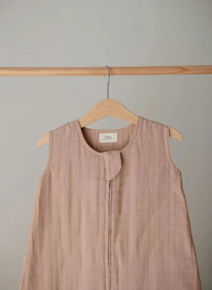 Mushie - Lightweight sleeping bag, made of organic cotton | Powder Pink