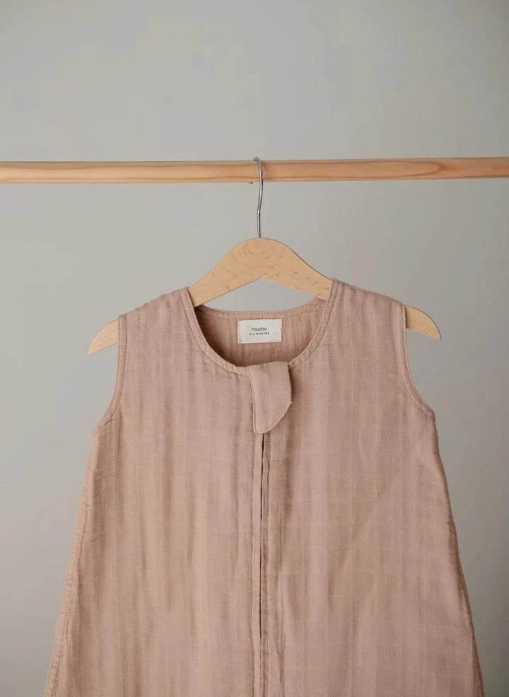 Mushie - Lightweight sleeping bag, made of organic cotton | Powder Pink