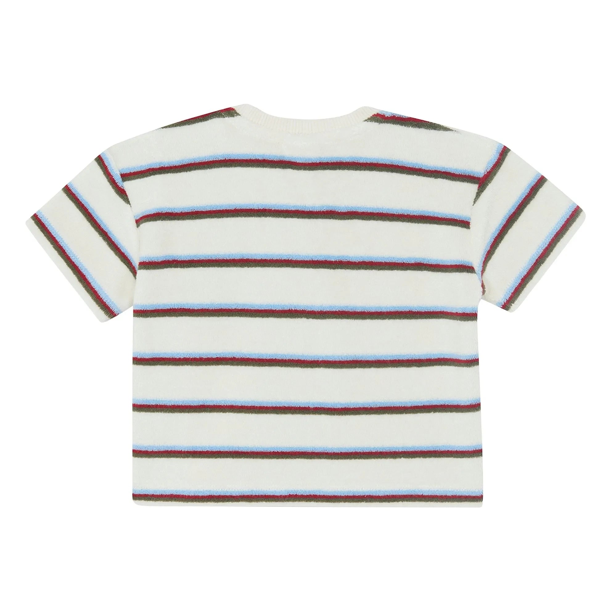 Bonton - Livo Viva Striped Terry T-Shirt | White