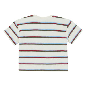 Bonton - Livo Viva Striped Terry T-Shirt | White