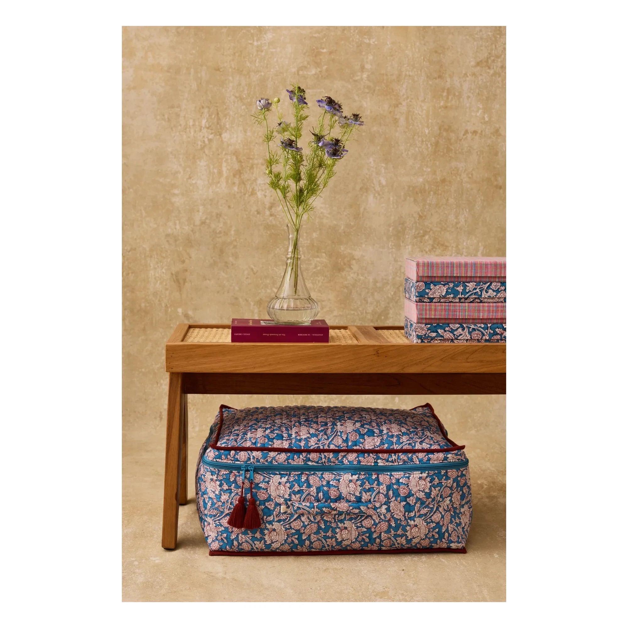 Louise Misha - Taty storage bag in organic cotton | Blue