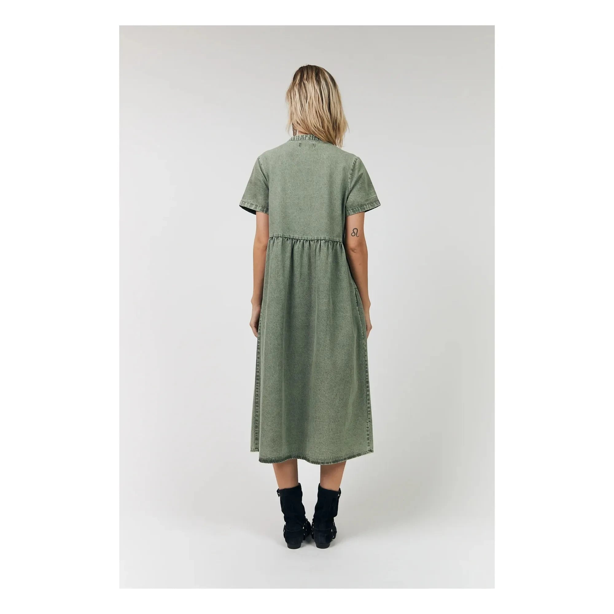 Lollys Laundry - Aliya Cotton Dress | Khaki