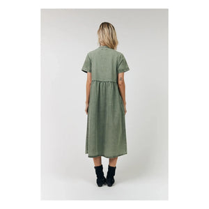Lollys Laundry - Aliya Cotton Dress | Khaki