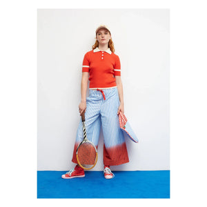 Dr Bloom - Trina Cotton Polo T-Shirt | Red