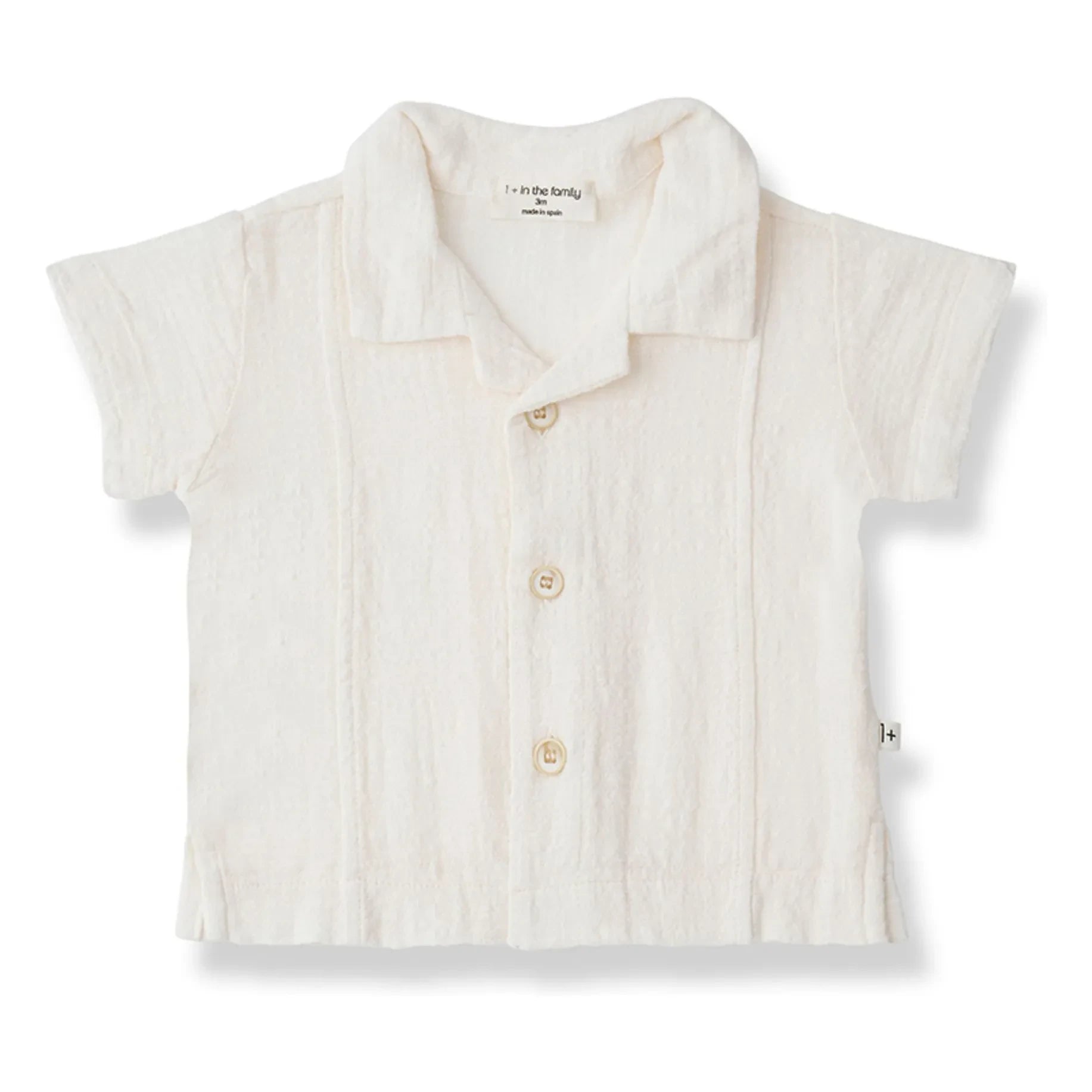 1+ in the family - Tamariu Muslin Shirt | White