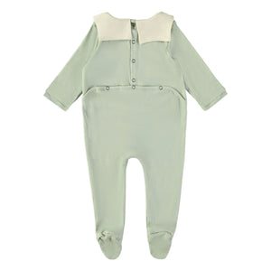 Risu Risu - Organic Cotton Sailor Pajamas | Almond Green