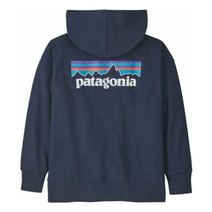 Patagonia - Organic Cotton Logo Hoodie | Navy Blue