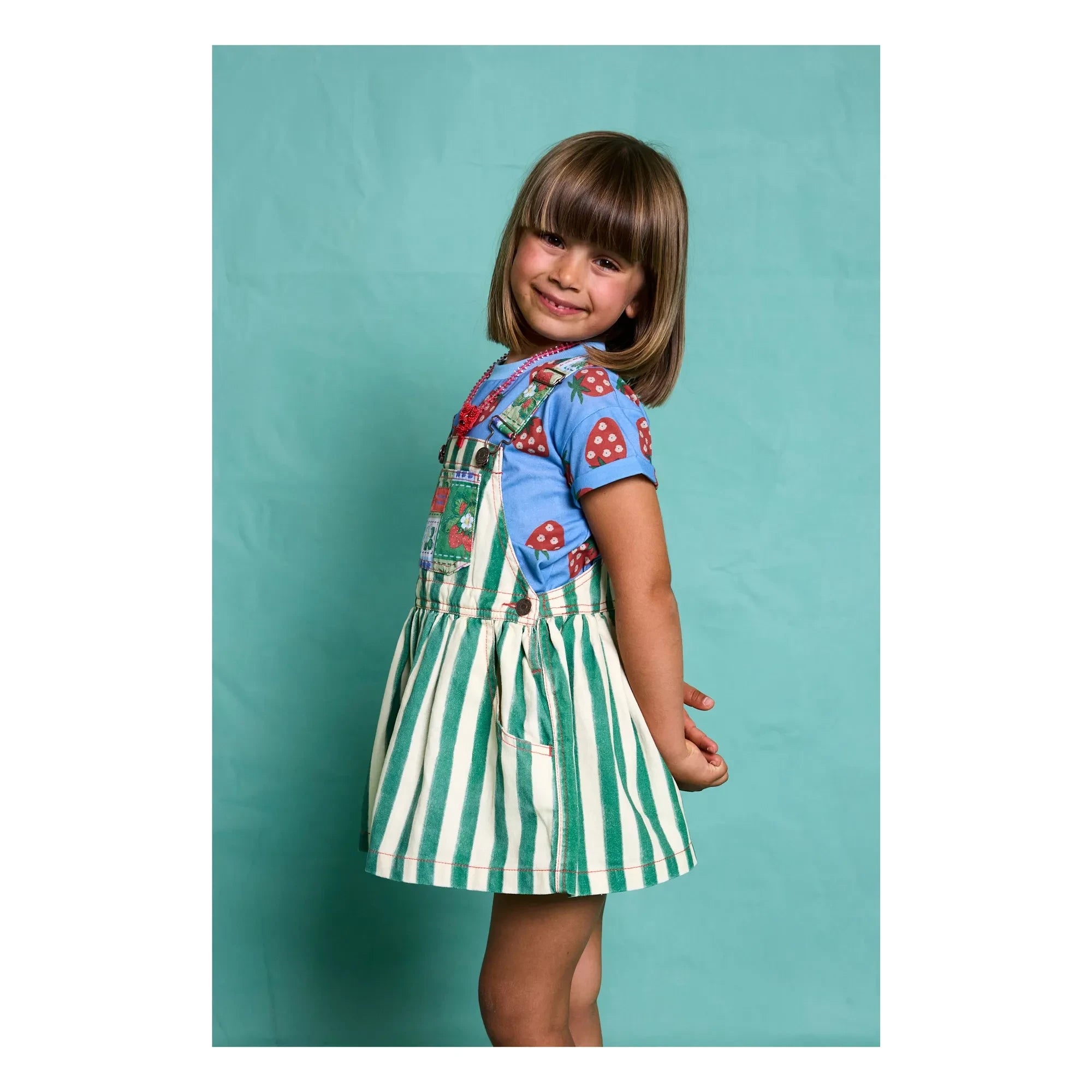 Favorite People - Striped Fragola Salopet Dress | Green