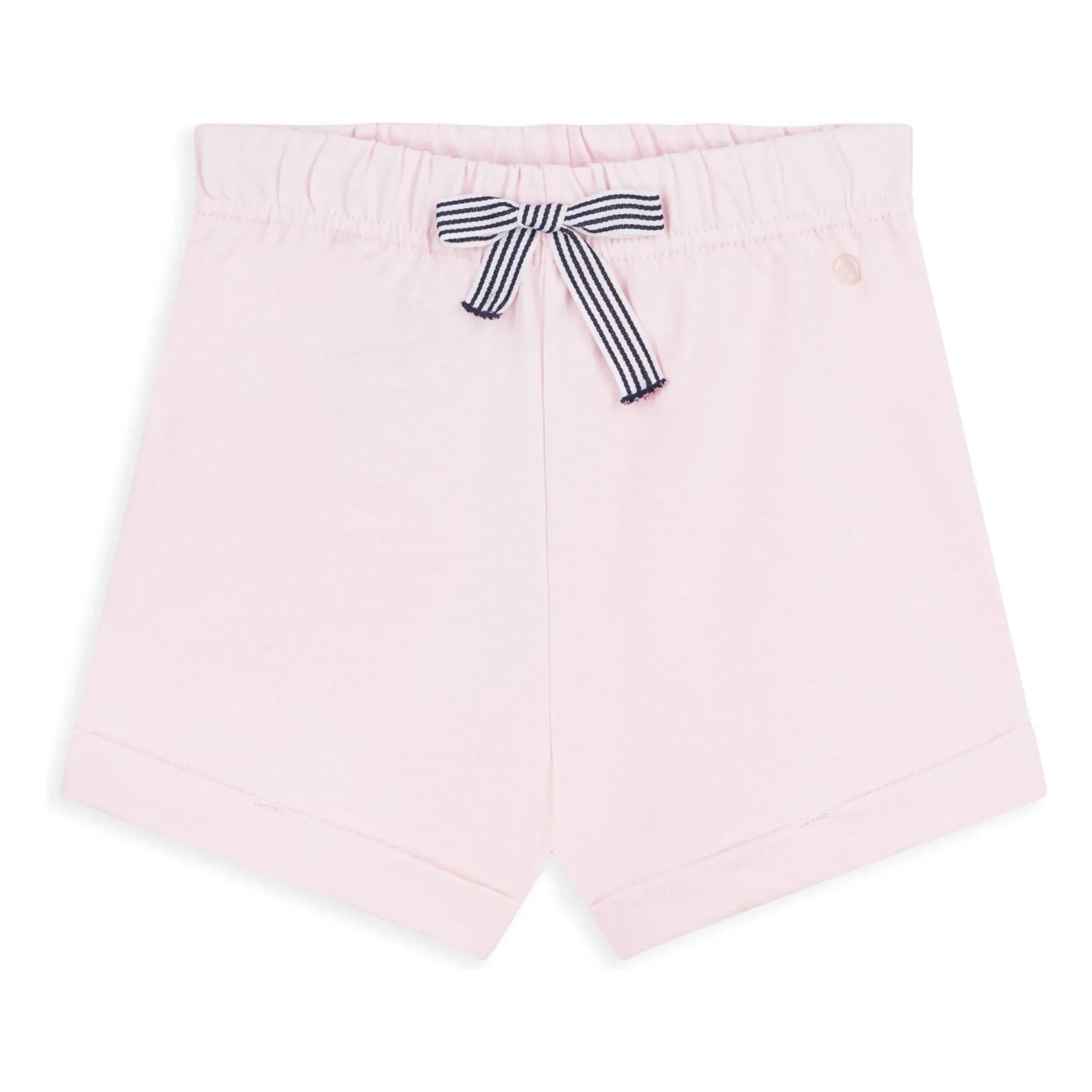 Petit Bateau - Organik pamuklu polar şort | Soluk Pembe