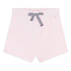 Petit Bateau - Organik pamuklu polar şort | Soluk Pembe
