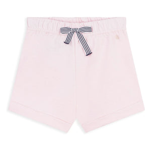 Petit Bateau - Organik pamuklu polar şort | Soluk Pembe