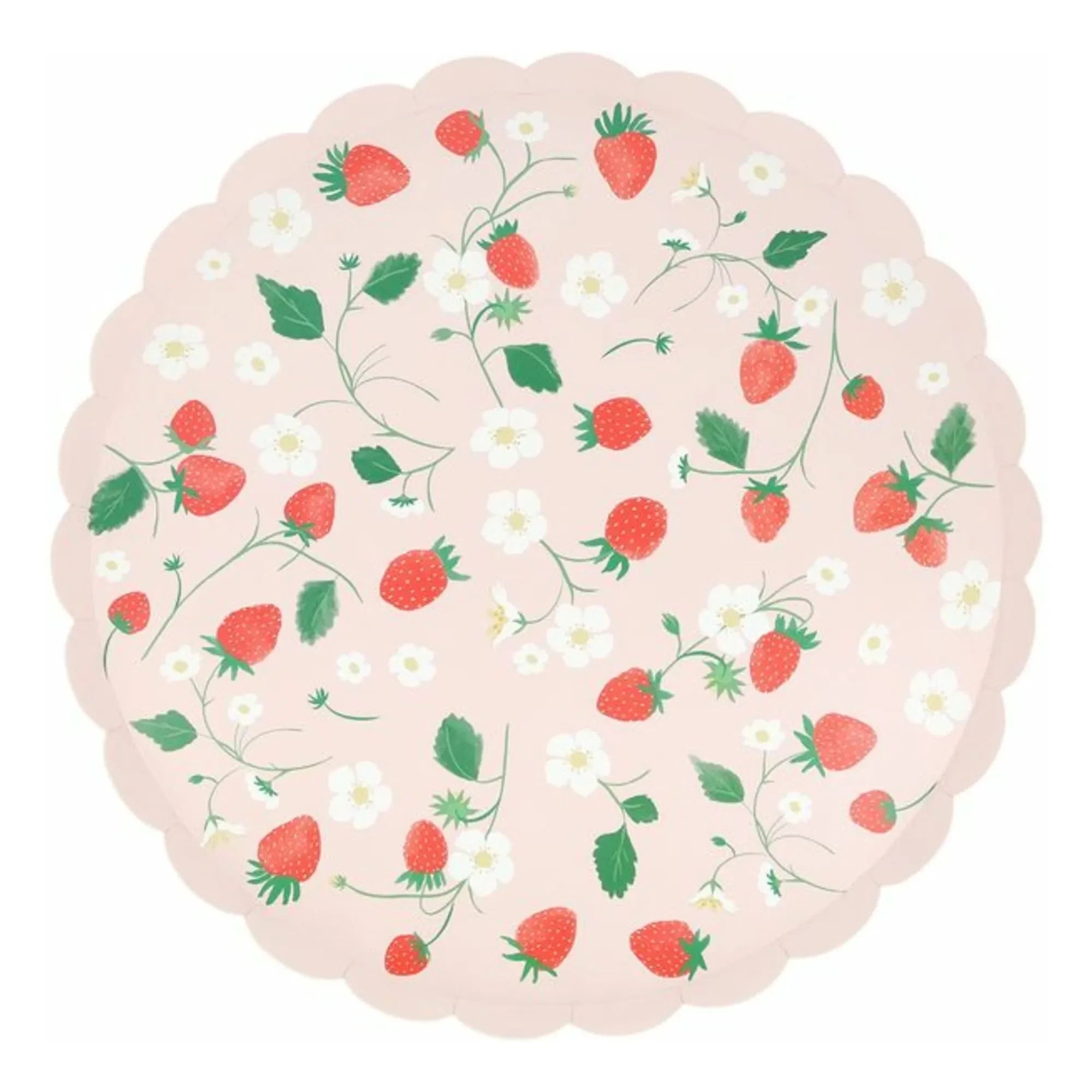 Meri Meri - Strawberry Plates - 8-Pack