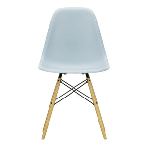 Vitra - DSW Plastic Chair - Maple Base - Charles & Ray Eames | Bluish Gray