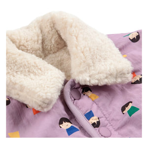 Bobo Choses - Reversible Sherpa Jacket Made from Recycled Fibers | Lilac