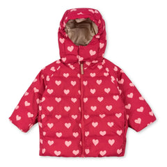 Konges Sløjd - Nuka Coat Recycled Fiber Hearts | Fuchsia