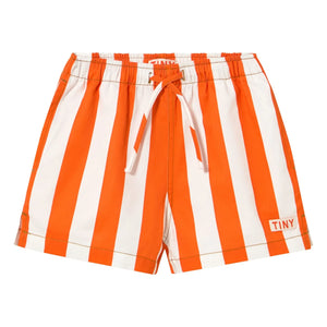 Tinycottons - Striped Dimi Shorts | Red