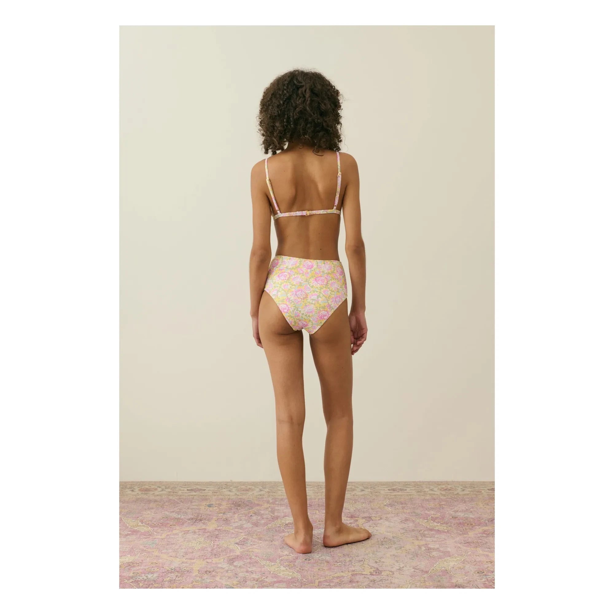Louise Misha - Vasalia Recycled Fiber Swimsuit Top - Women's Collection | Yellow