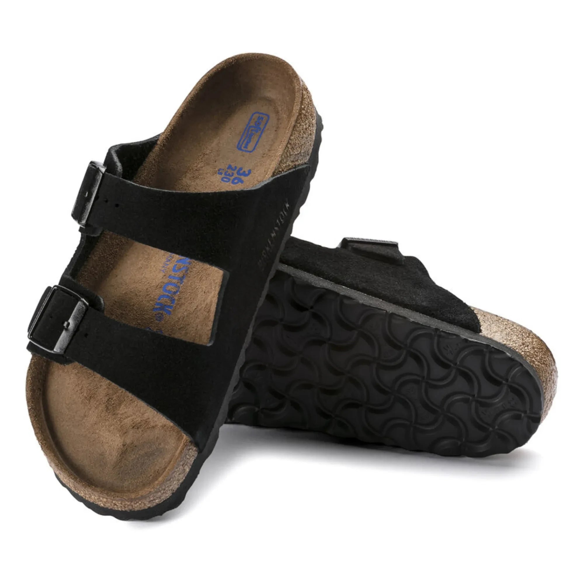BIRKENSTOCK - Süet ve Nubuk Arizona Sandaletler - Yetişkin Koleksiyonu | Siyah