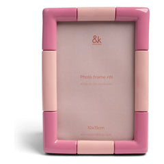 &Klevering - Rift Photo Frame | Cotton Candy Pink