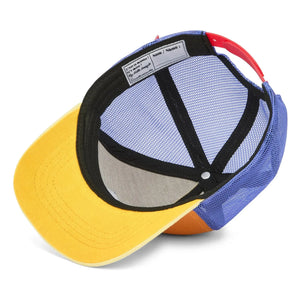 Hello Hossy - Trucker Mini Organic Cotton Curved Visor Hat | Camel